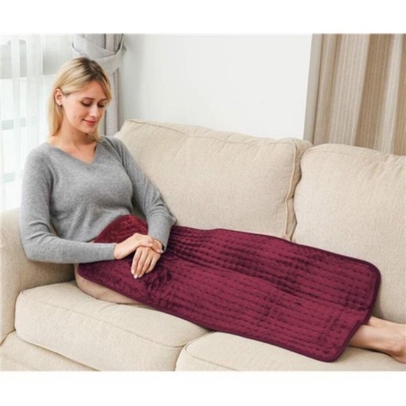 45cmx85cm XXXXL King Size Heating Pad for Back/Neck/Shoulders/Abdomen/Legs (Red) - Picture 5 of 7